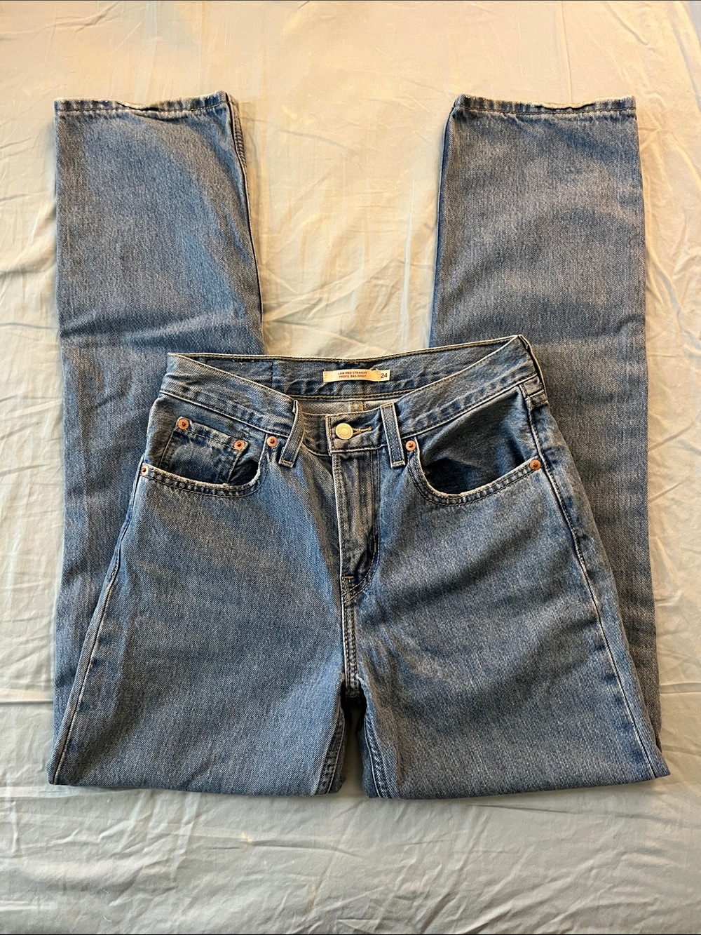 Levi's Low Pro Straight Blue Jeans